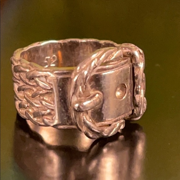 WOW POSHMARK - Authentic Hermès Sterling Silver Belt Buckle Ring - Picture 5 of 16